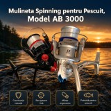 Mulineta Spinning pentru Pescuit, Model AB 3000