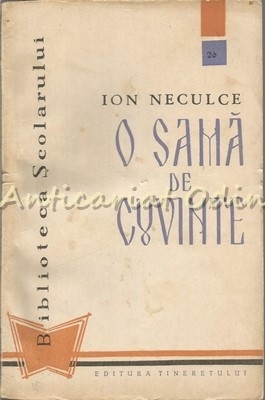 O Sama De Cuvinte - Ion Neculce