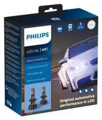 Set 2 Buc Bec Led Philips H7 12/24V 18W Ultinon Pro9000 HL Alb 5800K 112972U90CWX foto