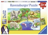 Cumpara ieftin Puzzle Zoo, 2X12 Piese, Ravensburger