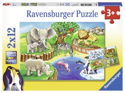 Puzzle Zoo, 2X12 Piese foto
