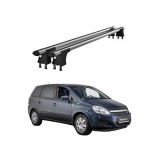 Set bare transversale aluminiu cu prindere in puncte fixe compatibile Opel Zafira B 2005-2012 negre sau argintii Cod: 120101 Kit 201