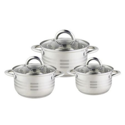 Set oale Floria ZLN-4083, 6 piese, pentru toate sursele de caldura, Inox foto