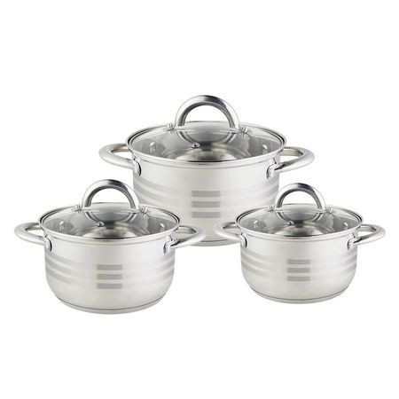 Set oale Floria ZLN-4083, 6 piese, pentru toate sursele de caldura, Inox