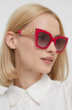 Cumpara ieftin Moschino ochelari de soare femei, culoarea roz