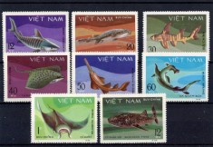 6-VIETNAM-PESTI-Serie completa de 8 timbre nestampilate conform scan