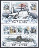 Guinea-Bissau 2014 - SUBMARINE - USS NAUTILUS - BL+ KB - MNH