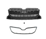 Grila radiator Skoda Fabia, 12.2014-09.2018, Fata, Aftermarket