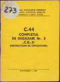 HST C423 Completul de degazare Nr 3 CD-3 instrucțiuni de exploatare 1971