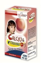 Sirop Calciu si Vitamina D3 Farma Class 100ml Cod: farm00024 foto