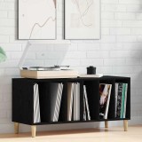 vidaXL Dulap pentru discuri, stejar negru 100x38x48 cm lemn prelucrat