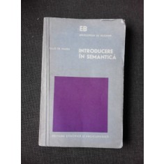 Introducere in semantica - Tullio de Mauro