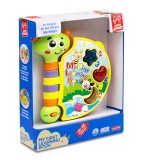 Jucarie interactiva Little Learner Prima mea carticica cu omiduta Lumini si Sunete Bilingva Engleza Franceza 12 luni+