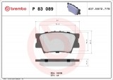 Set placute frana spate BREMBO P83089