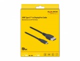 Cablu bidirectional USB Type-C la DisplayPort (DP Alt Mode) 8K60Hz/4K240Hz 1.5m (DP 8K certificat), Delock 86040