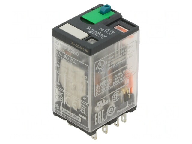 Releu electromagnetic 3PDT 24VDC 10A