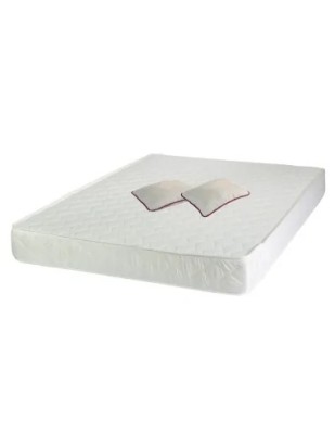 Set Saltea ortopedica, Pegas Comfort Flex 140x200x20cm, fermitate tare, cu spuma poliuretanica, Saltsib plus 2 perne matlasate, microfibra 50x70cm foto
