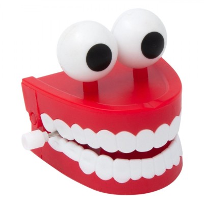 Proteza Dentara Falsa, Model Happy Teeth, Culoare Rosu, Material Plastic foto
