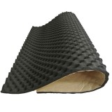 Material insonorizant auto adeziv reliefat, dimensiune 80cm x 50cm x 15mm,