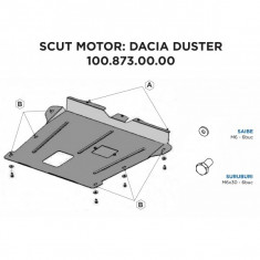 Scut motor DACIA Duster, an fabricatie: dupa 2010, toate motorizarile - tsc - SMD52906 foto