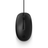 Mouse de calatorie, HP 128, Cablu USB, Negru