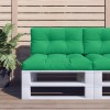 VidaXL Pernă de paleți, verde, 70x40x12 cm, material textil