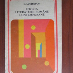 Istoria literaturii romane contemporane-E. Lovinescu