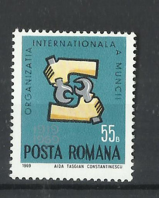 TSV$ - 1969 LP 698 ORGANIZATIA INTERNATIONALA A MUNCII MNH/** LUX foto