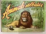 1976 Animale salbatice. Pentru copii intre 1-3 ani. pliant cu imagini cartonate