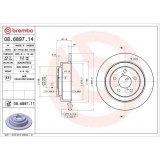 Set disc frana Subaru Forester (Sf) 03.97-09.02, Forester (Sg) 02.02-12.12, Impreza Coupe (Gfc) 01.93-12.00, Impreza Estate (Gf) 08.92-12.00, Impreza, BREMBO