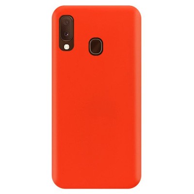 Husa SAMSUNG Galaxy A20e - Silicone Cover (Portocaliu Neon) foto