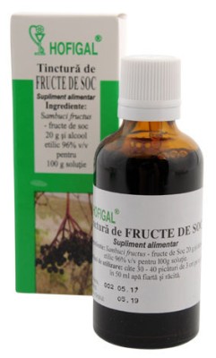 Tinctura fructe de soc 50ml foto