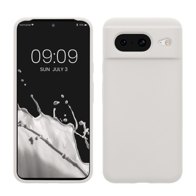 Husa Kwmobile pentru Google Pixel 8, Alb, Silicon, KWM000020JF002C foto