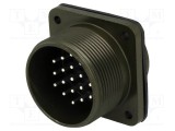 Conector circular soclu PIN 19 tată lipire argintat AMPHENOL
