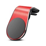 Suport de telefon, flippy, pentru ventilatie, din abs si magnet, 3.8 x 3.7 x 6.2 cm, universala, rosu
