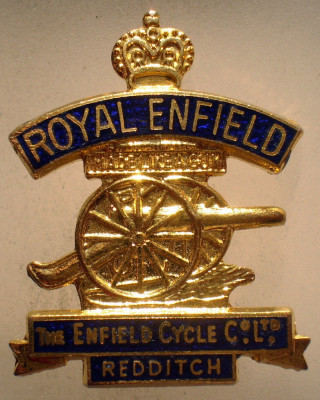 I.865 INSIGNA UK ROYAL THE ENFIELD CYCLE CO. LTD. REDDITCH MOTO MOTOR BIKER foto