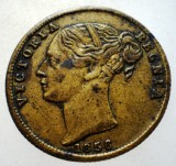 F.023 MAREA BRITANIE ANGLIA VICTORIA JETON TO HANEVER 1854 EROARE REGINA/REGNIA