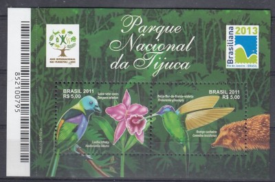 Brazilia 2011 - PARCUL N ATIONAL TIJUCA - MNH foto