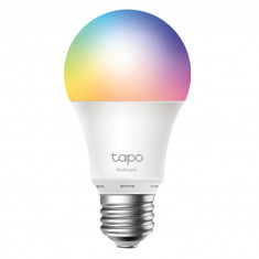 Bec LED RGB inteligent TP-Link Tapo L530E, Wi-Fi, E27, 8.7W (60W), 806 lm, lumina colorata - RESIGILAT