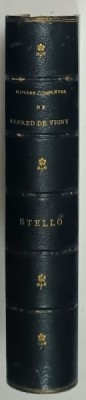 OEUVRES COMPLETES de ALFRED de VIGNY : STELLO , 1884 , LEGATURA DE EPOCA , SEMNATA foto