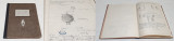1930 - Şcolar elev roman - Caiet de Fizica in limba franceza multe schite desene