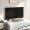 vidaXL Tăblie de pat, negru, 94x6x82,5 cm, lemn masiv de pin 819154