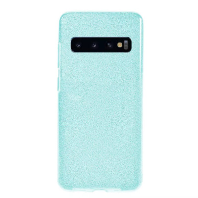 Husa Samsung Galaxy S10 Sclipici Albastru Silicon foto