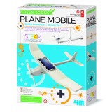 Kit Constructie Avion Mobil Solar 4M Green Science - Joc Educativ Stiinta, 5+ ani, Energie Verde, Cadou Copii