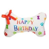 Jucarie pentru caine os \"Happy Birthday\" cu efect sonor, CMCLASS