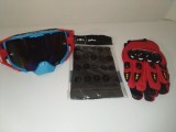 Cumpara ieftin Set accesorii moto -off road-atv-bicicleta-tricicleta:Ochelari,manusi si cagula, marimi;M,L.XL