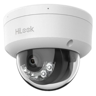 Camera IP antivandal HiLook, 6MP, Lentila 2.8mm, Iluminare duala 30m, Microfon, PoE, IP67 - IPC-D160HA-LU SafetyGuard Surveillance foto