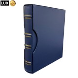 Album cu casetă LUX, piele ecologică &ndash; GRANDE standard A4 , culoare albastră