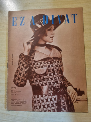 revista de moda - din anul 1971 - in limba maghiara foto