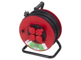 Prelungitor alimentare KEL 3x1,5mm2 bobinat cu 4 prize - guma negru
